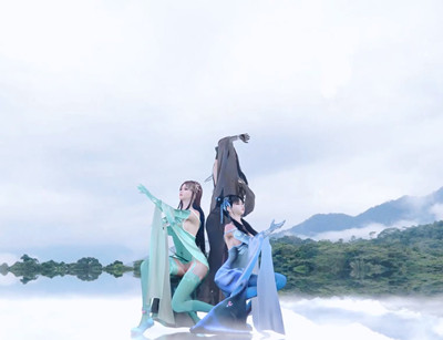 [139] VAM-[舞摇] 桃源恋歌-朱竹清宁荣荣赵灵儿-吊带丝袜女神的舞蹈诱惑-晚漫-共享AI国漫精致绘画AI高清视频